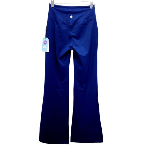 Joy Clean Boss Blue High-Waisted Flare Leg Pants Size S - Picture 11 of 12